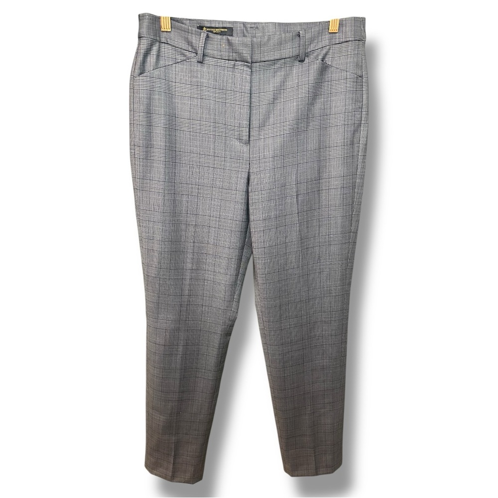 Brooks Brothers Wool Navy Checkered Trousers. Size 10. Like new conditions